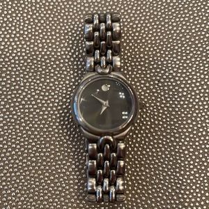 Movado silver watch